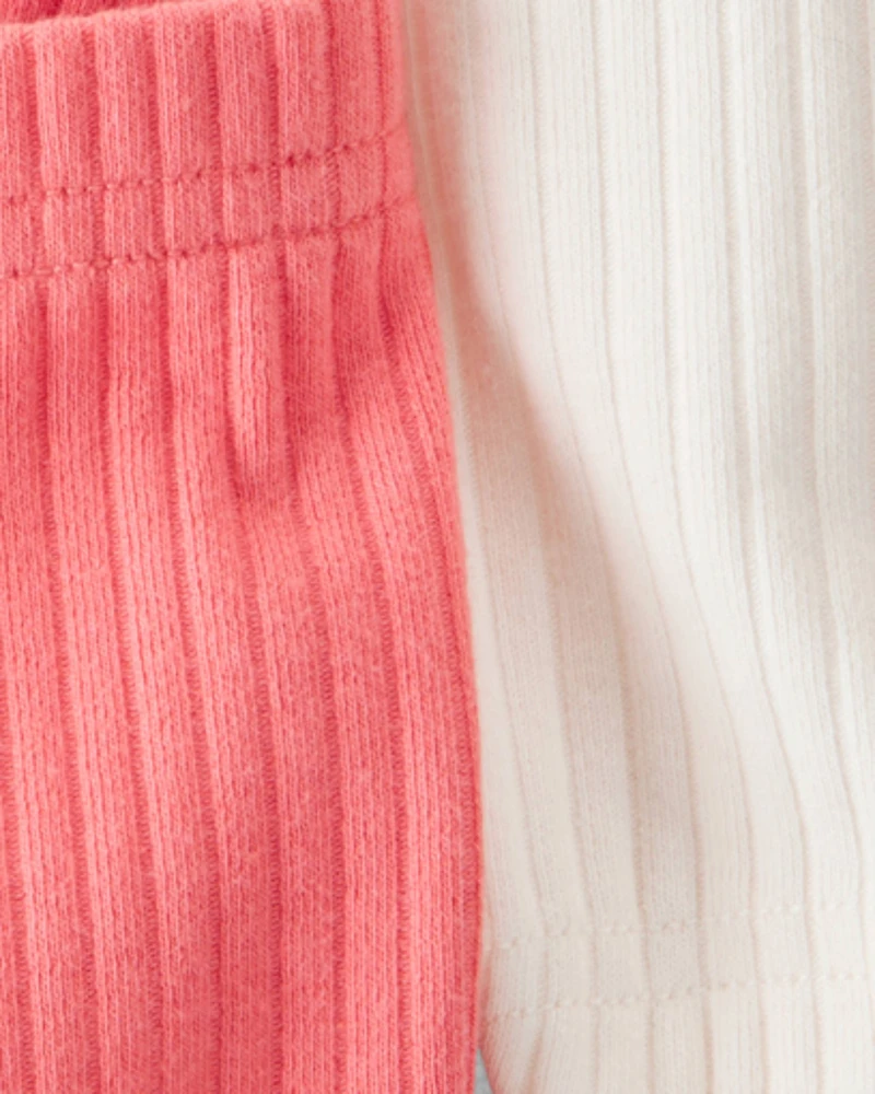Baby Organic Cotton Ribbed Pedal Shorts