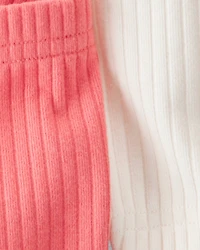 Baby Organic Cotton Ribbed Pedal Shorts