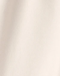 Baby Girl French Terry Wide-Leg Active Pants - Ivory