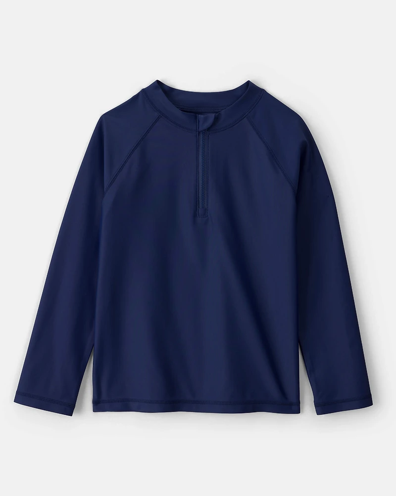 Boys Long-Sleeve Rashguard Top - Navy