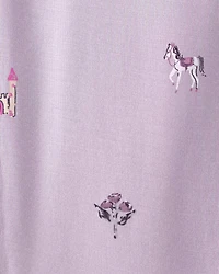 Baby Girl Fairytale 2-Way Zip PurelySoft Sleeper - Purple