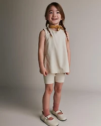 Toddler Girl Smocked Top - Cream