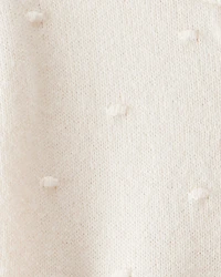 Baby Girl Cotton Long-Sleeve Jumpsuit - White