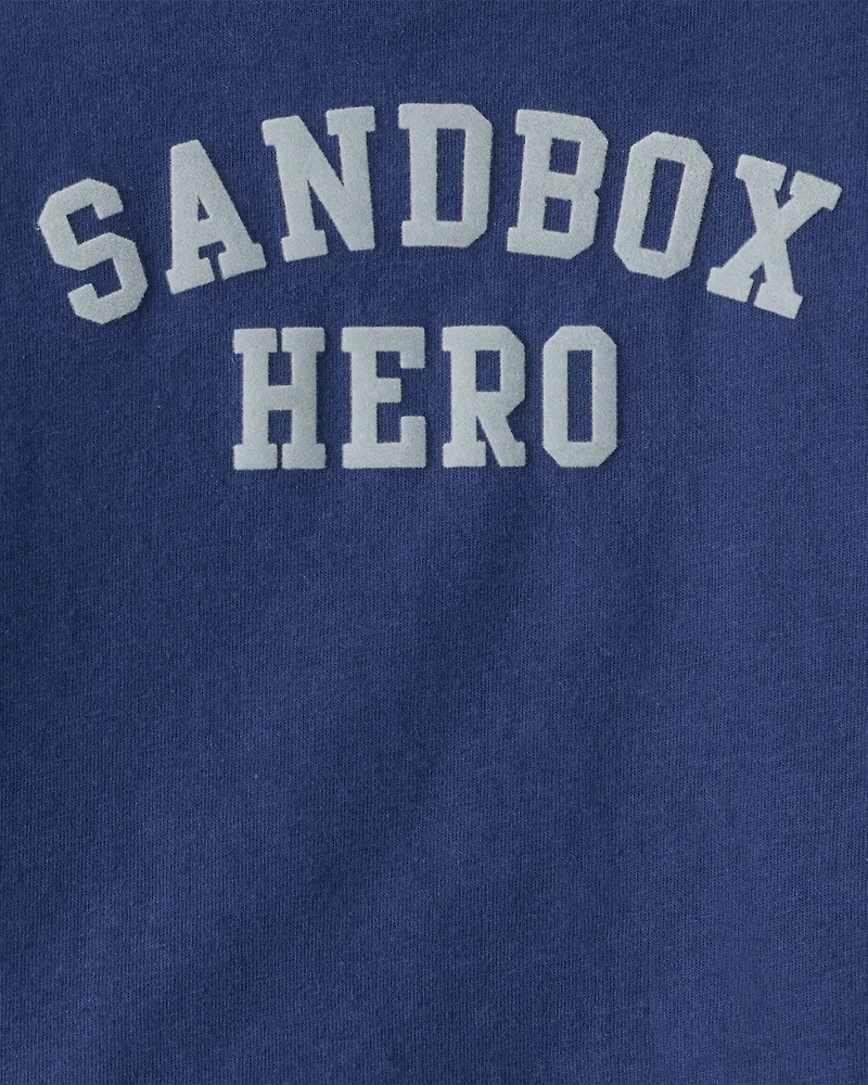 Baby Boy Monster Truck Long-Sleeve Graphic Tee - Navy