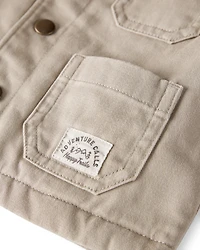 Baby Organic Cotton Twill Barn Jacket