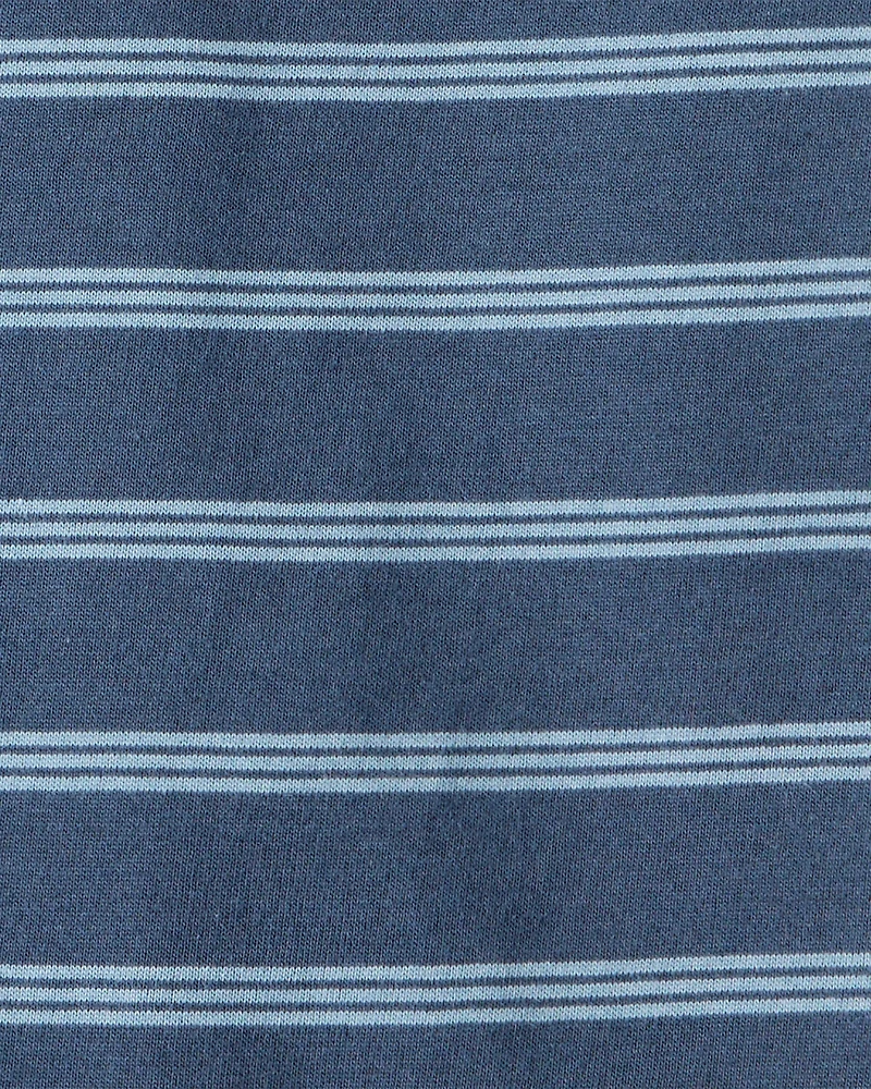 Baby Boy Striped Long-Sleeve Tee - Navy
