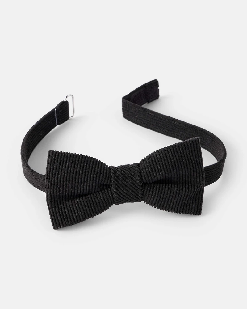Boys Corduroy Bowtie - Black