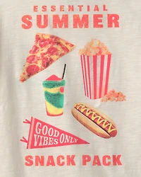 Boys 'Summer Snack Pack' Graphic Tee - Cream