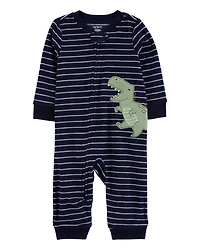 Toddler 1-Piece Dinosaur Fleece Footless Pyjamas