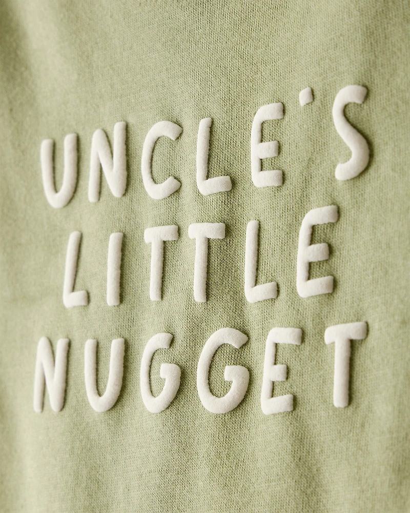 Baby Boy Uncles Little Nugget Long-Sleeve Graphic Bodysuit - Green