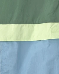 Boys colourblock Lightweight Jacket - Green/Blue