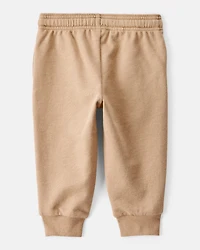 Baby Boy Construction French Terry Jogger - Tan