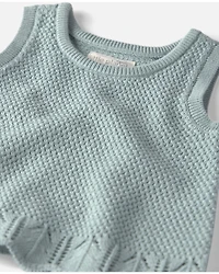 Baby Girl 2-Piece Organic Cotton  Knit Top & Short Set
