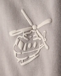 Toddler Boy Helicopter French Terry Sweatshirt & Pant Set - Grey