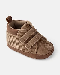Baby Boy Corduroy High-Top Casual Sneakers - Brown