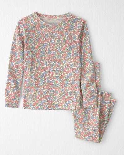 Toddler Girl 2-Piece Organic Cotton Pyjama Floral