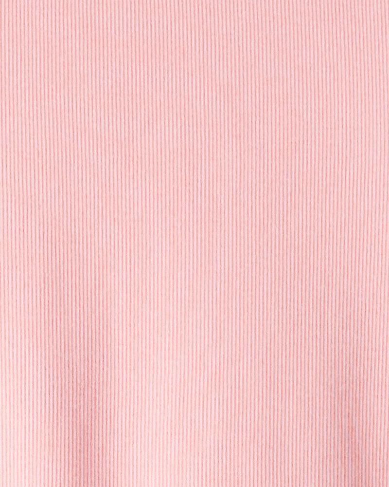 Girls 2-Piece Floral Print Long-Sleeve Top & Skirt Set