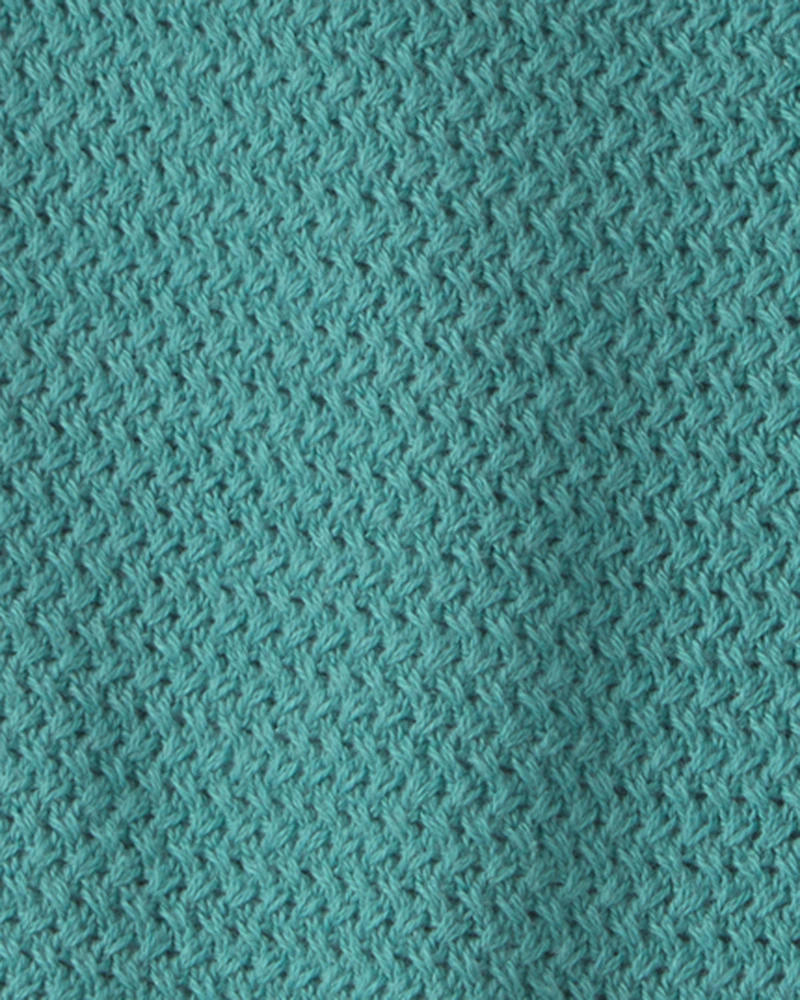 Baby Girl Organic Cotton Knit Romper