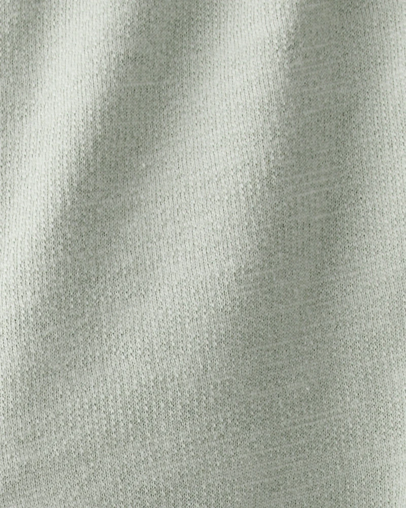 Toddler Girl Bow Pocket French Terry Pants - Green