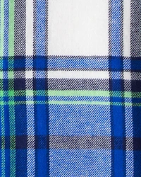 Toddler Boy Plaid Shera Lined Fashion Jacket - Blue