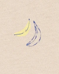 Boys Banana Print Short-Sleeve Tee - Brown