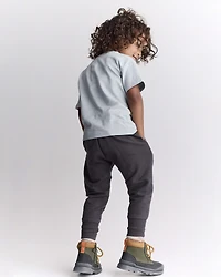 Toddler Short-Sleeve Relaxed Graphic Tee - Light Blue