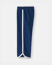 Toddler Girl French Terry Wide-Leg Pants - Blue