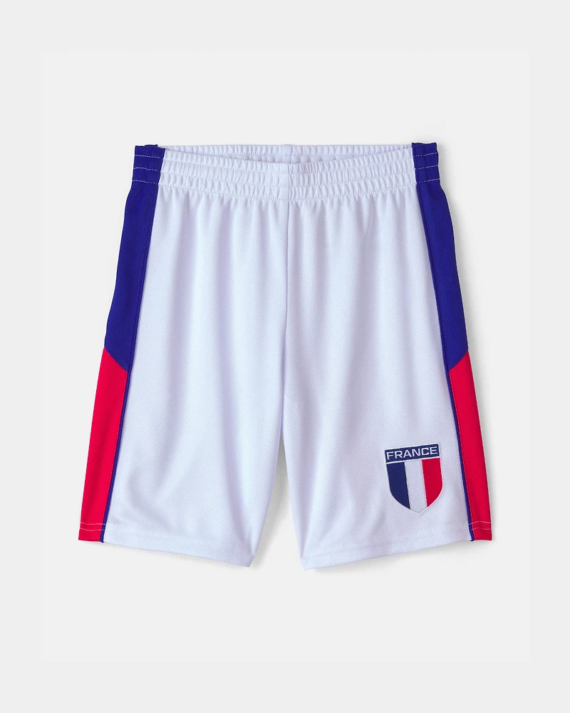 Kids 2-Piece Umbro France Soccer Jersey & Short Set - Blue/Red/White