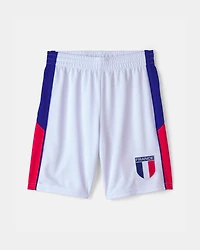 Kids 2-Piece Umbro France Soccer Jersey & Short Set - Blue/Red/White