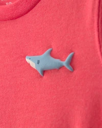 Toddler Boy Shark Graphic Tee - Orange