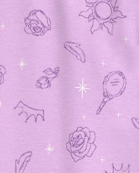 Kid Disney Princess Snug Fit Cotton 2-Piece Pyjamas - Purple