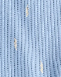 Baby Boy Lightning Thermal Bodysuit & Pant Set - Blue