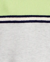 Boys Stripe Thermal Long-Sleeve T-Shirt - Grey