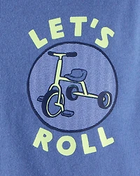 Toddler Boy Bicycle Long-Sleeve Graphic Tee - Blue