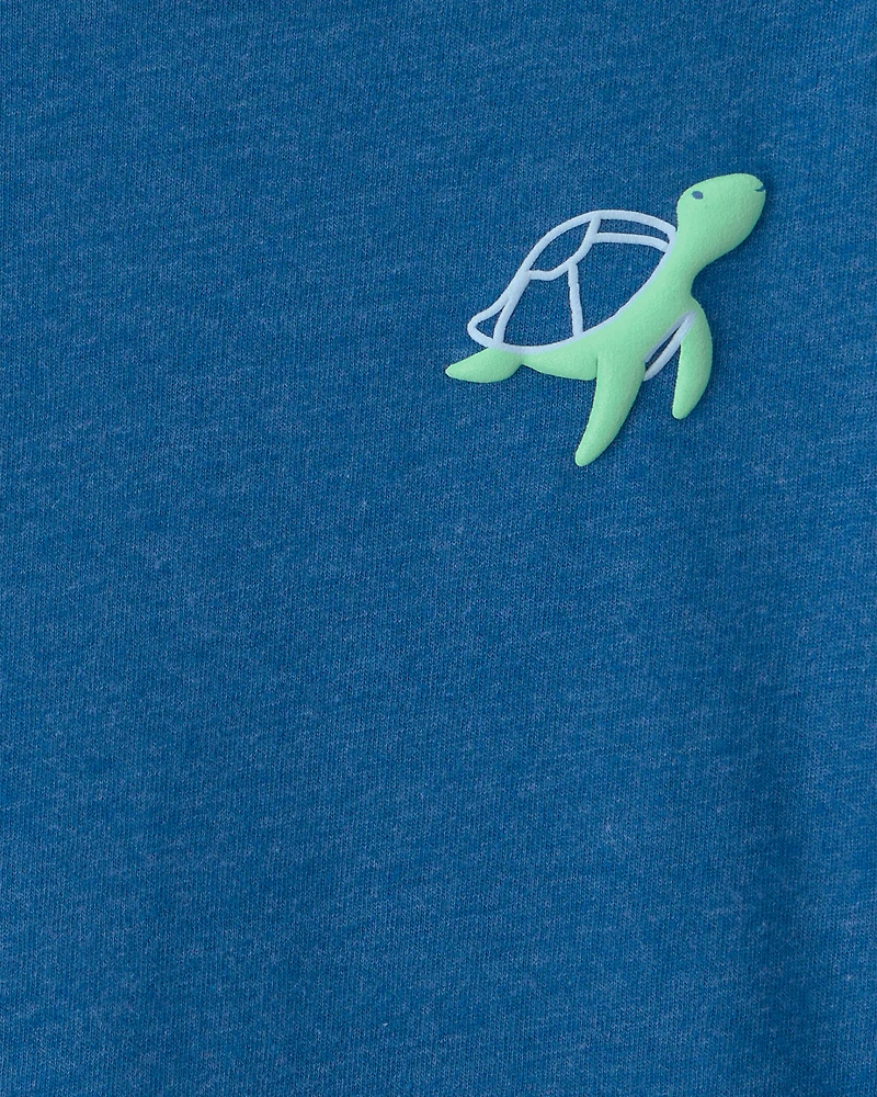Baby Boy Sea Turtle Graphic Tee - Blue