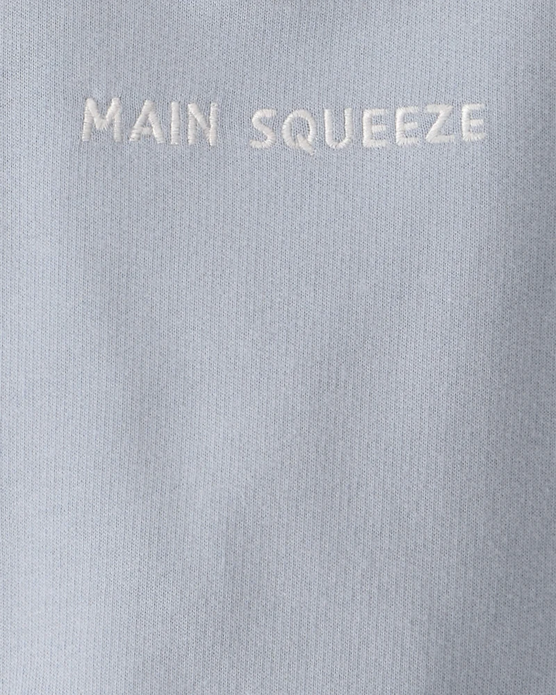 Baby Boy 3-Piece 'Main Squeeze' Sweatshirt, Bodysuit & Short Set - Blue