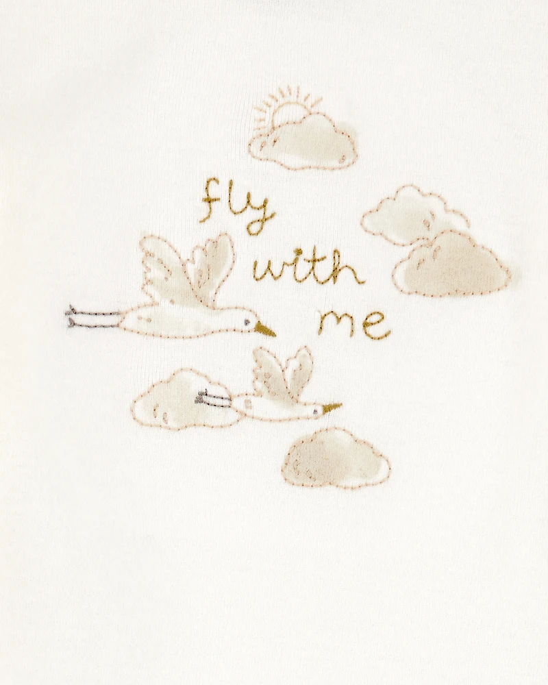 Baby 4-Piece Cloud Print Outfit Set