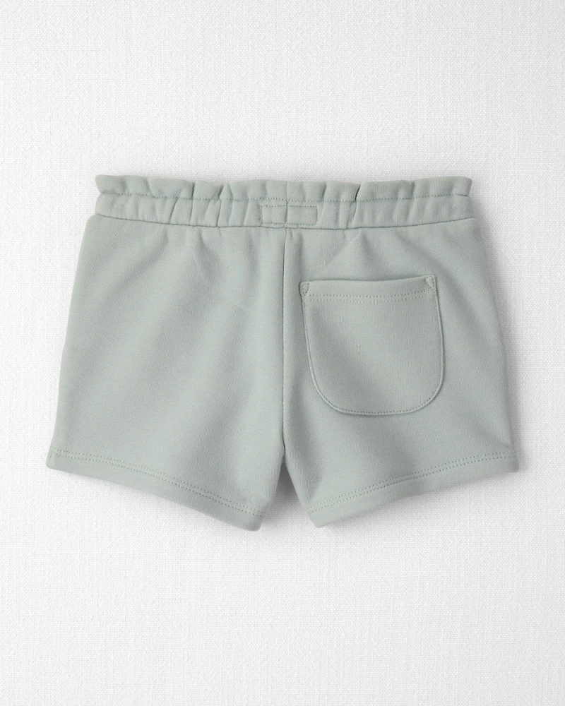 Toddler Girl French Terry Shorts Made with Organic Cotton