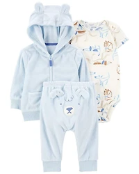 Baby 3-Piece Dog Little Jacket Set