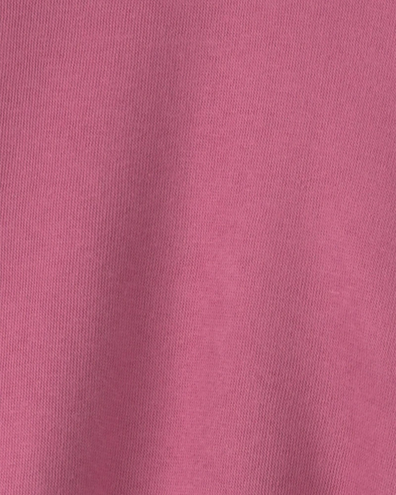 Girls 'Thriving' Fleece Zip-Up Hoodie - Pink