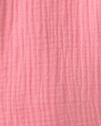 Girls Organic Cotton Gauze Button-Down Top