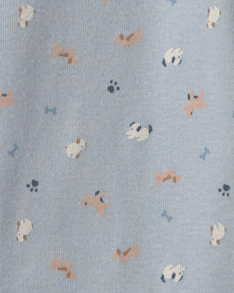 Baby Boy 3-Piece Dog Bodysuit & Pant Set - Blue/Grey