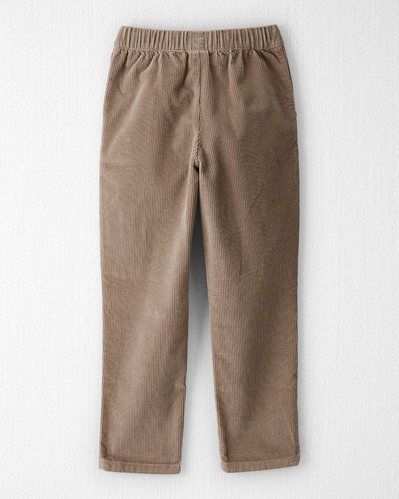 Kid Organic Cotton Corduroy Drawstring Pants