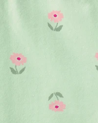 Toddler Girl Floral Bike Shorts - Green