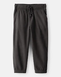 Toddler Boy Fleece Joggers - Black