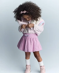 Toddler Girl Colourblock Zip-Up Jacket - Light Pink/Cream