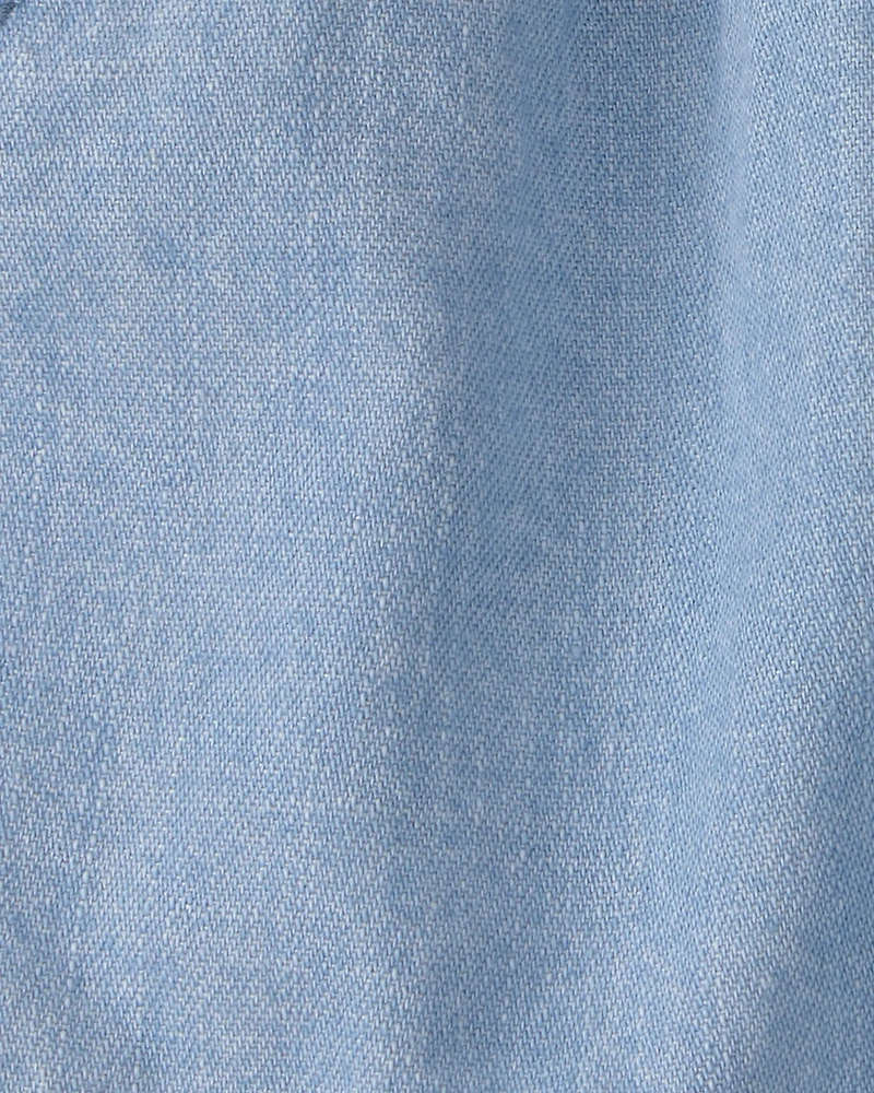 Baby Organic Cotton Chambray Shorts