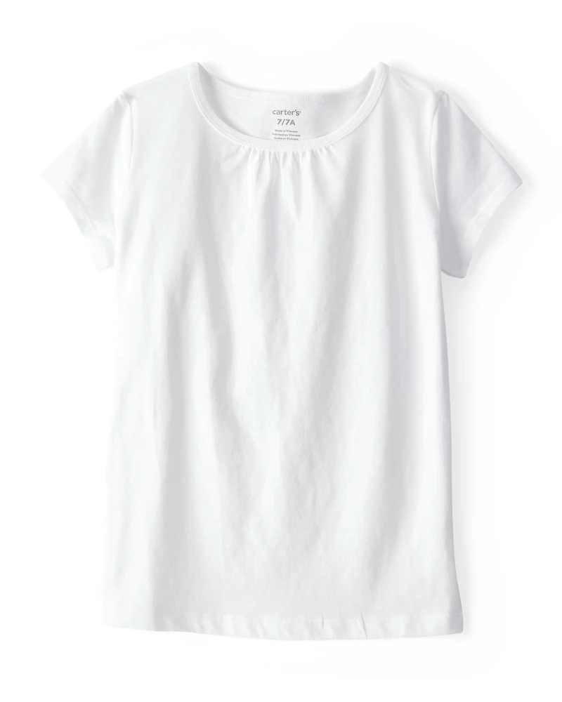Kid White Cotton Tee