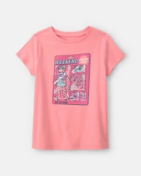 Girls 'Weekend Starter Pack' Graphic Tee - Pink