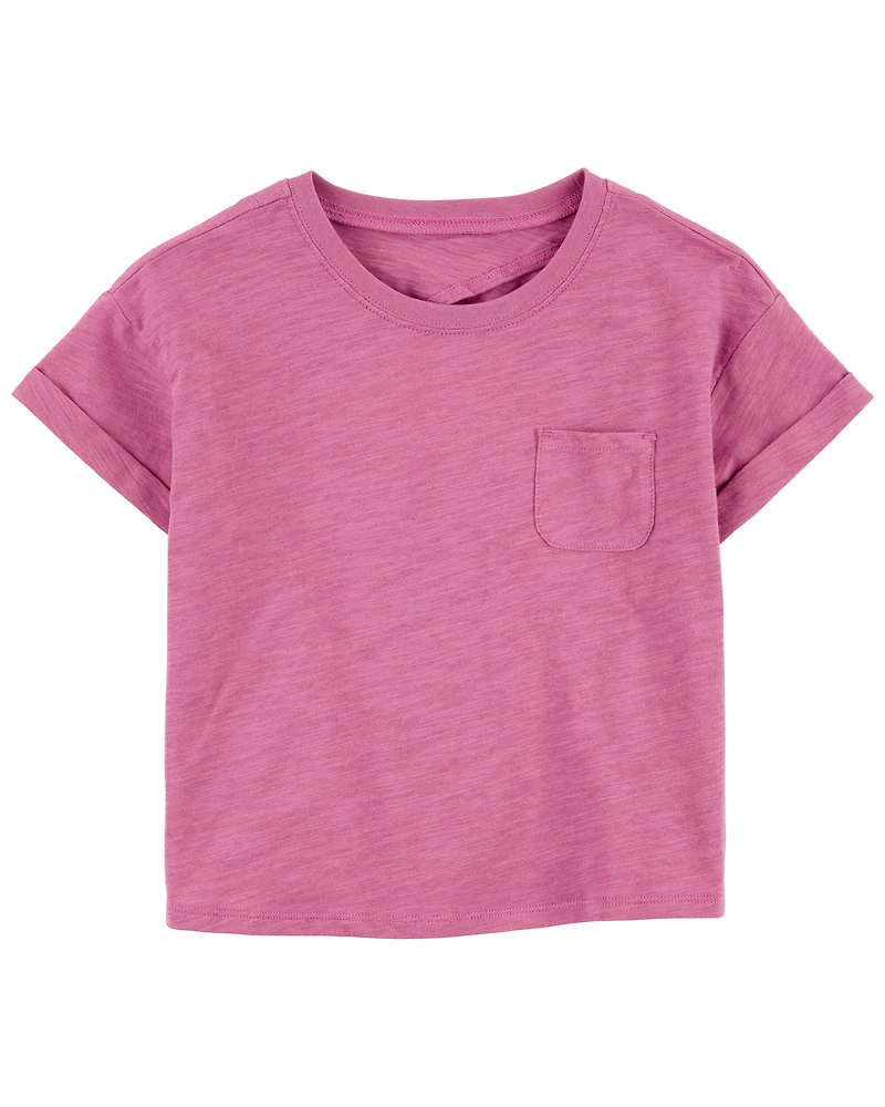 Kid Slub Jersey Open Back Top